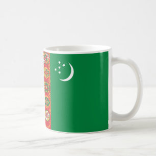 Caneca De Café Turquemenistão Sinalizador Cerâmico