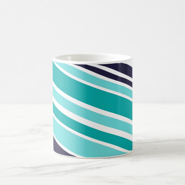 Caneca De Café Turquesa E Xarope De Café Azul Escuro (Centro)