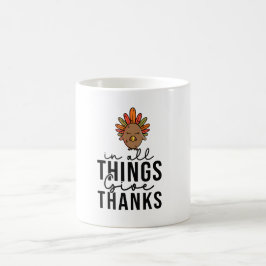 Caneca De Café Turquia Ação de Graças Café Mug - Queda Festiva