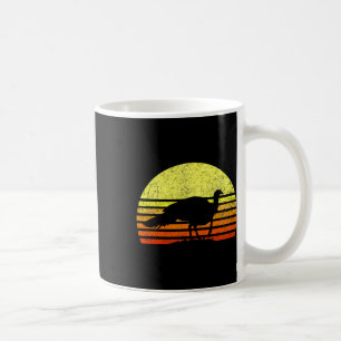 Caneca De Café Turquia Caça Pássaros De Pássaros Do Sol Retroto