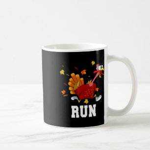 Caneca De Café Turquia Corre Figurino Ação de Graças Correndo Tur