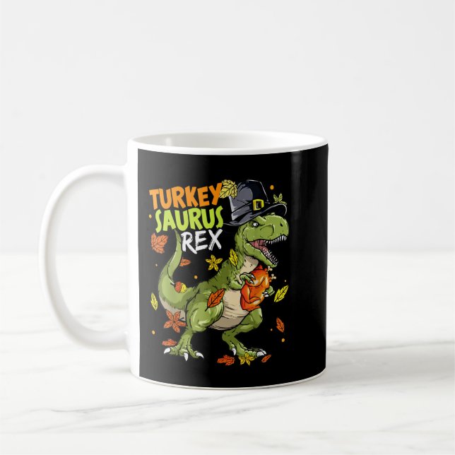 Caneca De Café Turquia Saurus Rex Funny Dinosaur T Rex Thankdonin (Esquerda)