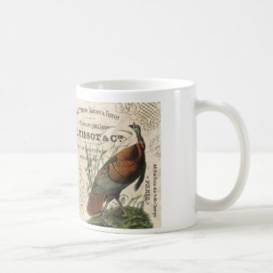 Caneca De Café turquia selvagem da colheita moderna