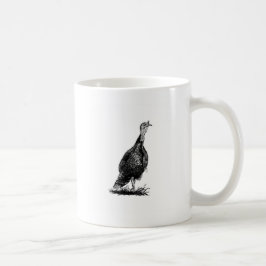 Caneca De Café Turquia selvagem (linha arte)