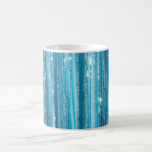 Caneca De Café Turquoise Aqua Glam Glitter