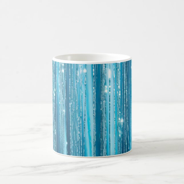 Caneca De Café Turquoise Aqua Glam Glitter (Centro)