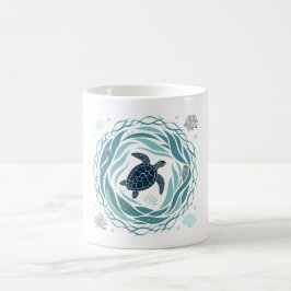 Caneca De Café Turtle And Sea