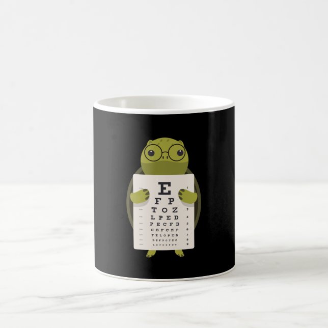Caneca De Café Turtle Eye Chart (Centro)