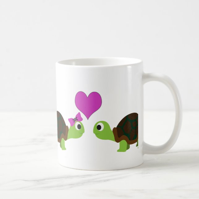 Caneca De Café Turtle Love (Direita)