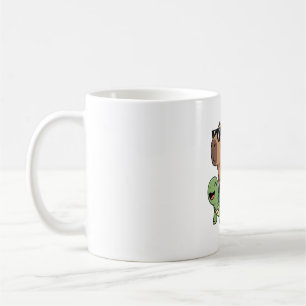 Caneca De Café Turtle Ride Capybara, Funny Capybara