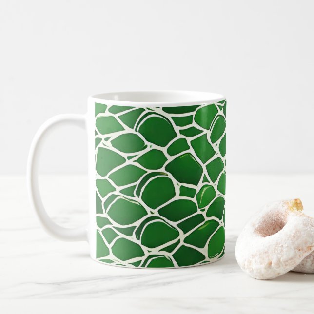Caneca De Café Turtle Shell Pattern (Com Donut)