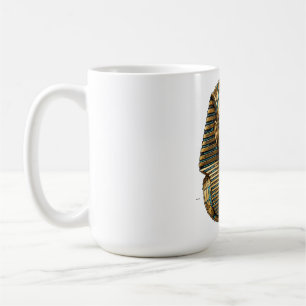 Caneca De Café Tutancâmon Faraó Dourado