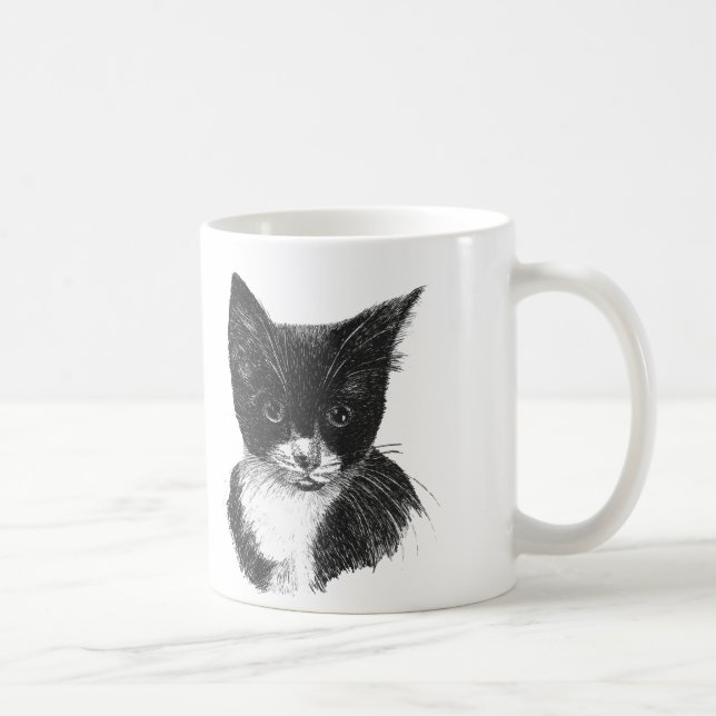 Caneca De Café Tuxedo Cat Mug (Direita)