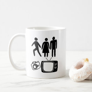 Caneca De Café TV de Câmera Homem de Mulher