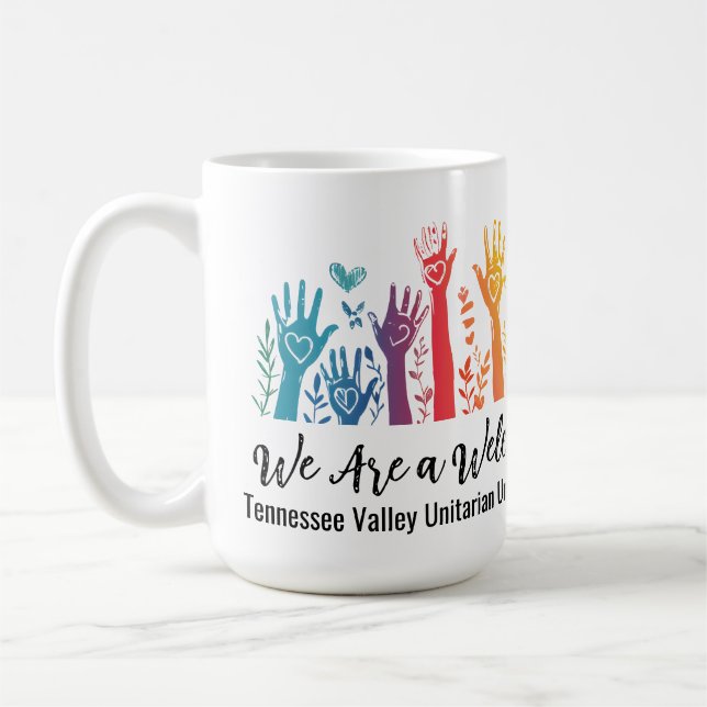 Caneca De Café TVUUC - Congregação de boas-vindas (Esquerda)