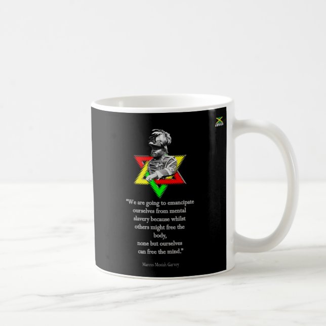 Caneca De Café Tweaks Clothing - Marcus Mosiah Garvey Quote - Jam (Direita)
