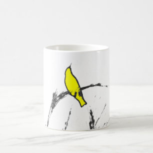 Caneca De Café Tweet amarelo