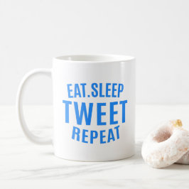 Caneca De Café Tweet de repouso repetido