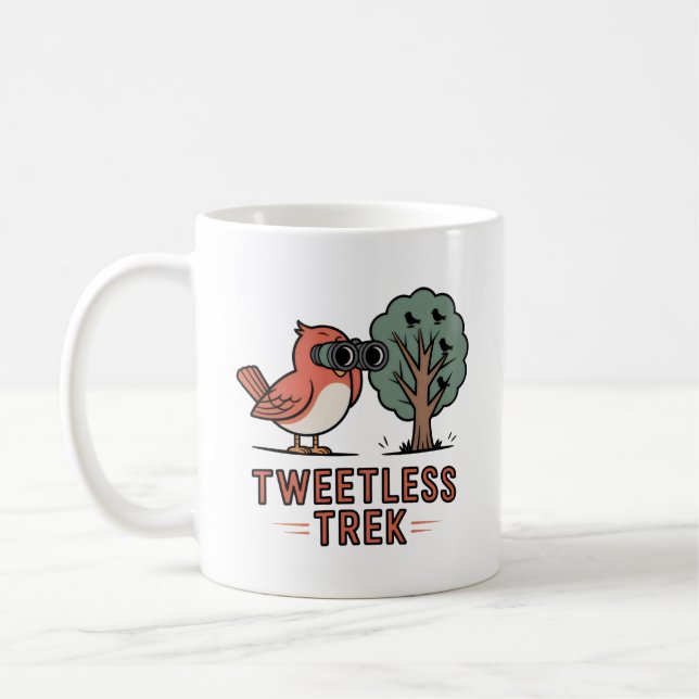 Caneca De Café Tweetless Trek Mug – Funny Birdwatching Gift (Esquerda)