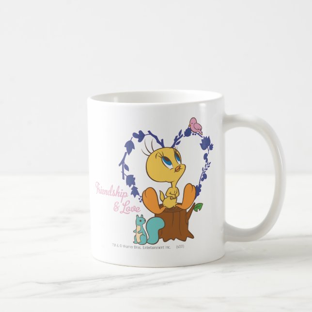 Caneca De Café TWEETY™ "Amizade E Amor" (Direita)