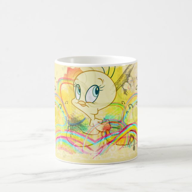 Caneca De Café TWEETY™ Em Arco-íris (Centro)
