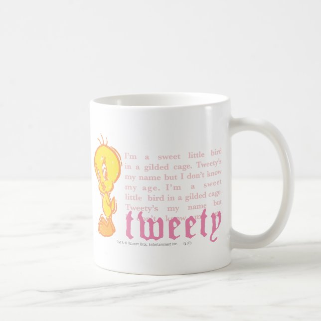 Caneca De Café TWEETY™ "Eu Sou Um Passarinho Fofo" (Direita)