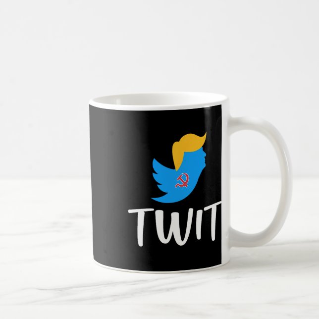 Caneca De Café Twet - Anti-trump -  (Direita)
