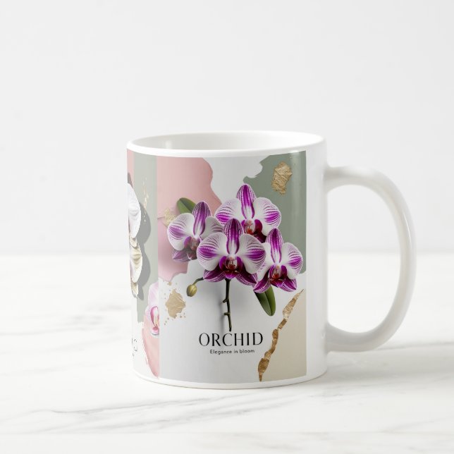 Caneca De Café Twilight Bloom Mug - Elegância Orquídea (Direita)