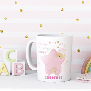 Caneca De Café Twinkle Twinkle Pequena Estrelinha Bebê Bebê Ted