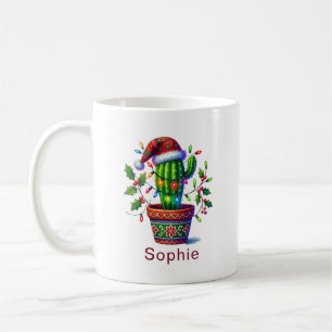 Caneca De Café Twinkling Cactus Natal