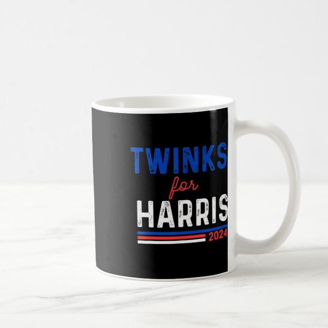 Caneca De Café Twinks Para Kamala Harris (Direita)
