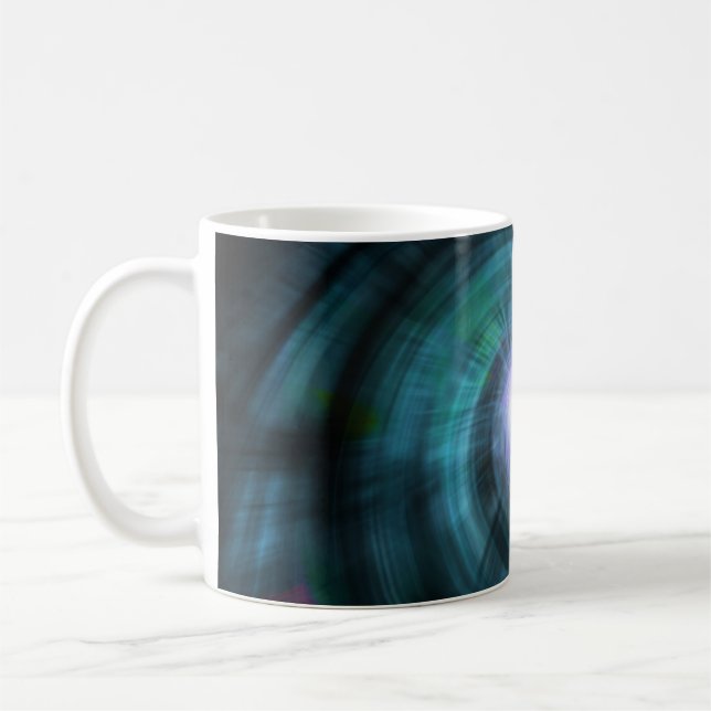 Caneca De Café Twirl cósmico azul (Esquerda)