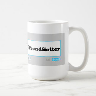 Caneca De Café Twitter Hashtag # intelectual moderno