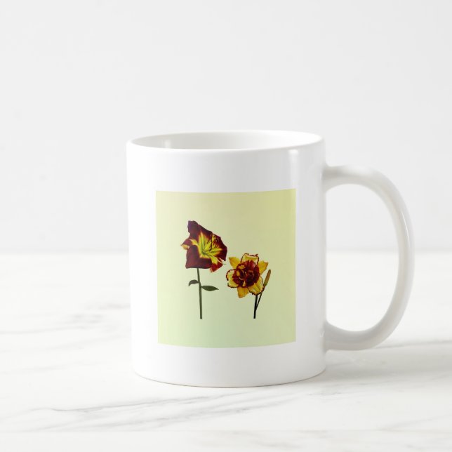 Caneca De Café Two Daylilies having a Chat (Direita)