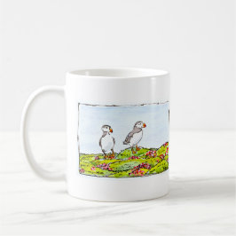 Caneca De Café Two Puffins