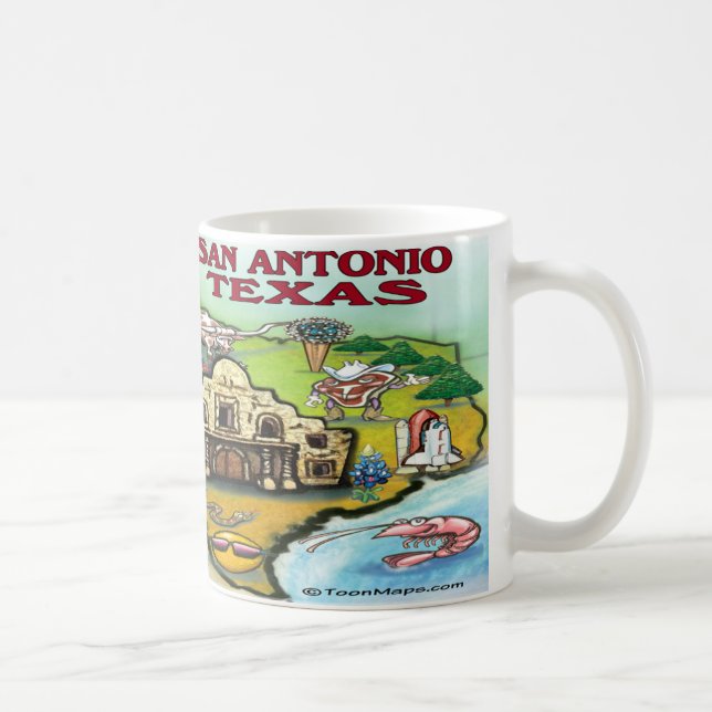 Caneca De Café TX San Antonio (Direita)