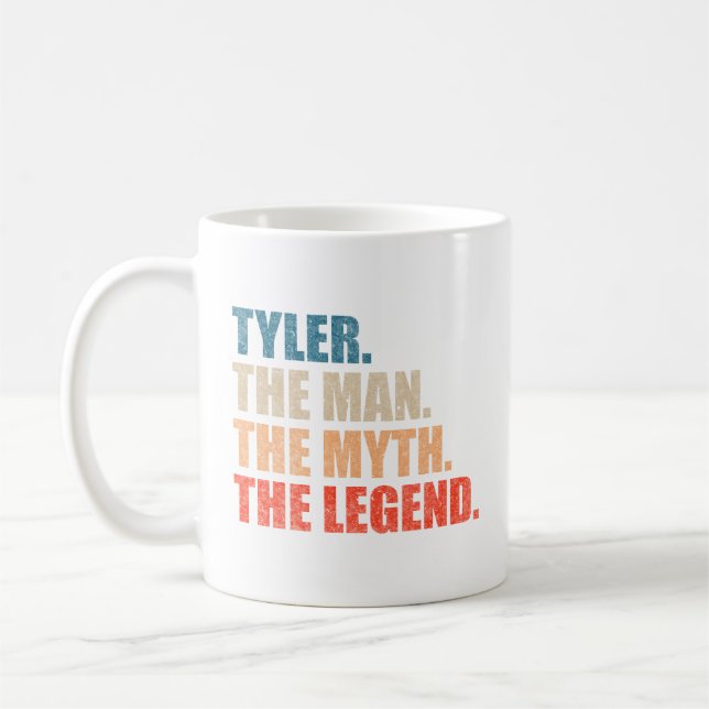 Caneca De Café Tyler O Homem O Mito A Lenda (Esquerda)