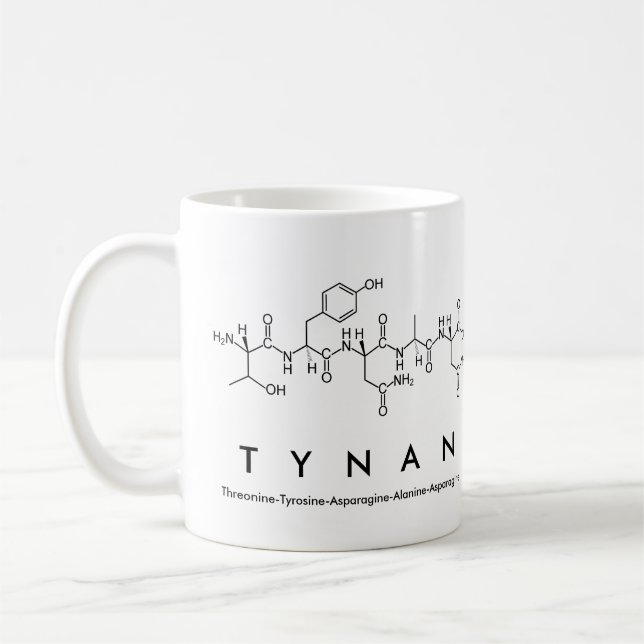 Caneca De Café Tynan peptide name mug (Esquerda)