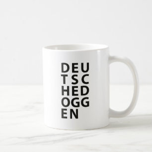 Caneca De Café Typo: Deutsche Dogge