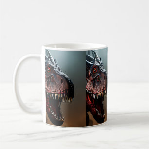 Caneca De Café Tyrannosaurus Rex Cara Assustadora, Coffee Mug