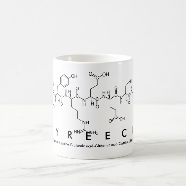 Caneca De Café Tyreece peptide name mug (Centro)