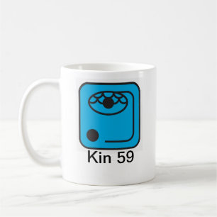 Caneca De Café Tzolkin Tormenta Azul Kin 59