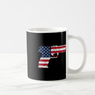 Caneca De Café U Pistola Americana Bandeira 4 De Julho