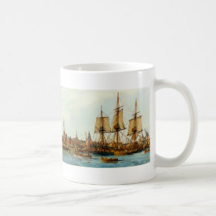 Caneca De Café U.S.S. Barco do Armada de Alfred por Nowland Van