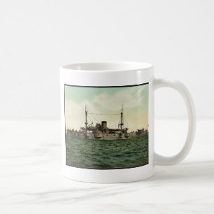 Caneca De Café U.S.S. "Texas" Photochrom clássico