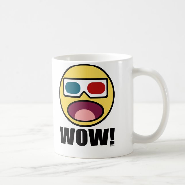 Caneca De Café Uau! 3d (Direita)