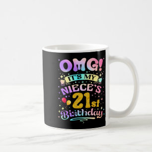 Caneca De Café Uau É O Aniversário De 21 Anos Da Minha Sobrinha F