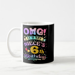 Caneca De Café Uau É O Aniversário De 6 Anos Da Minha Sobrinha Fe