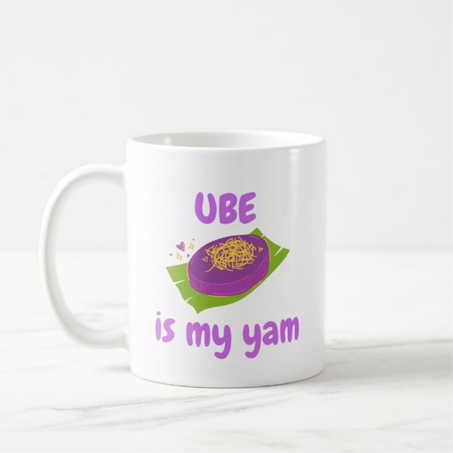 Caneca De Café Ube é meu Yam Mug (Esquerda)