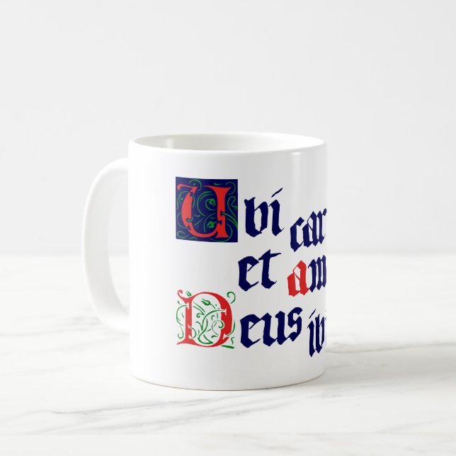 Caneca De Café Ubi Caritas (Frente Esquerda)